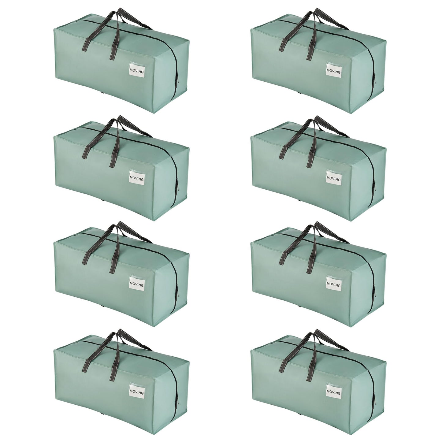 VENO 8 Pack Heavy-Duty Extra Large Moving Bags W/Backpack Straps, Moving House Essentials, Clothes Storage, Packing, Laundry Bags