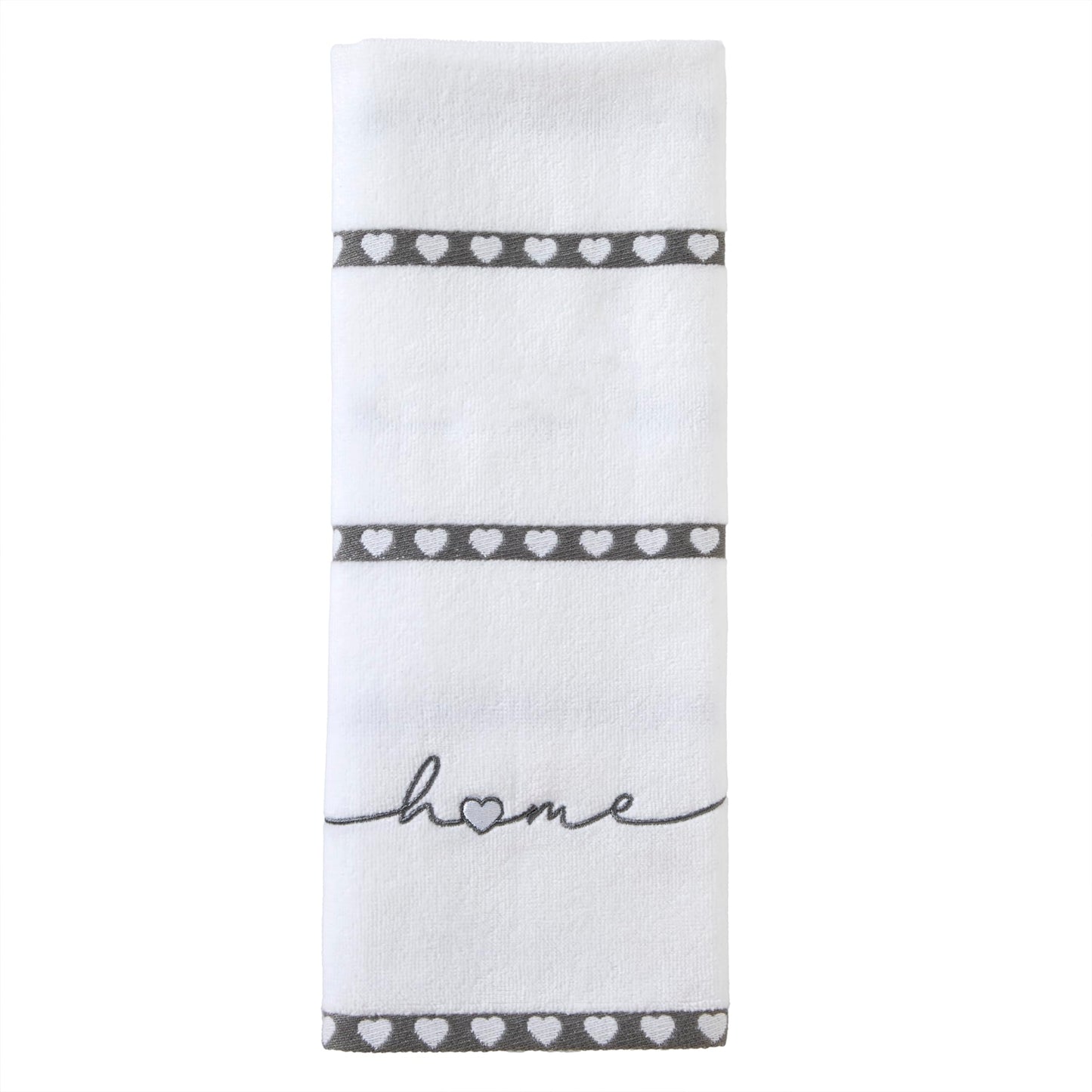 SKL Home Heart in Home Hand Towel Set, 2 Count