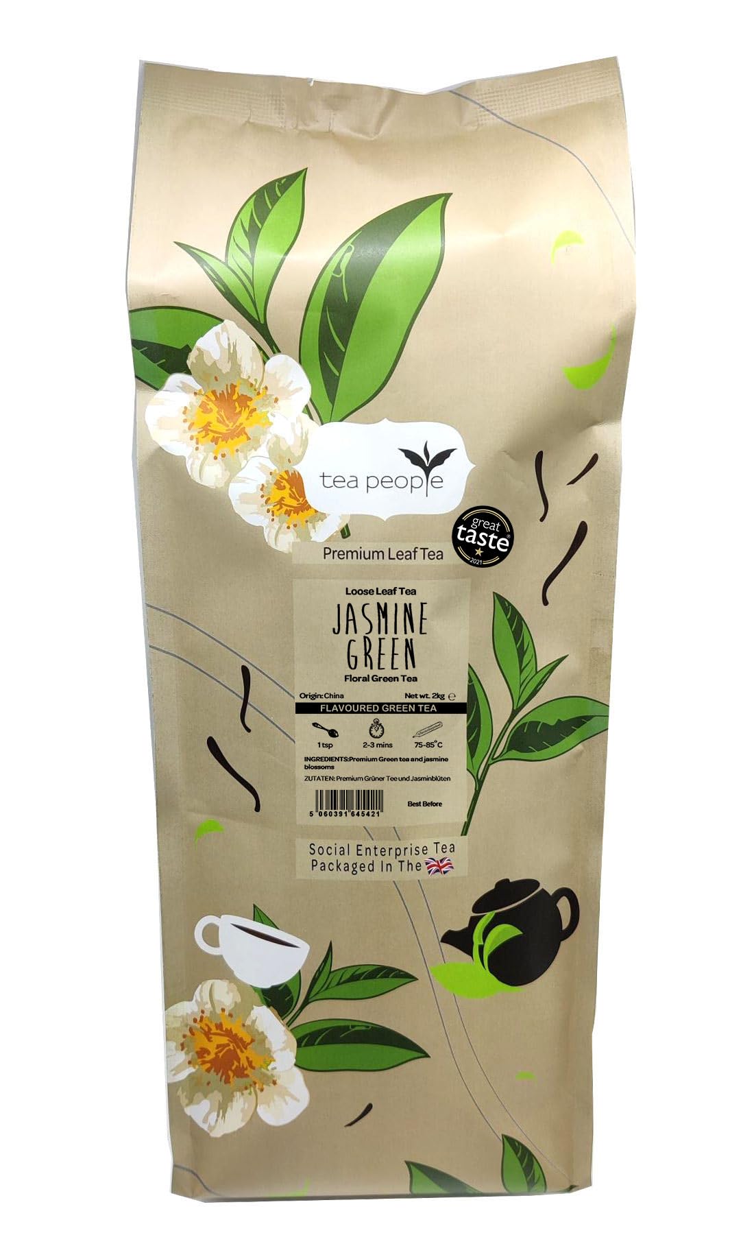 Tea People Jasmine Green, 2kg Large Catering Pack