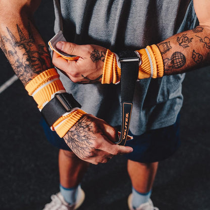 Velites I Quad Pro Orange I Professional Grips for Cross Training or Gymnastics I Suitable for Any Surface I Use with Magnesium I Include Fabric