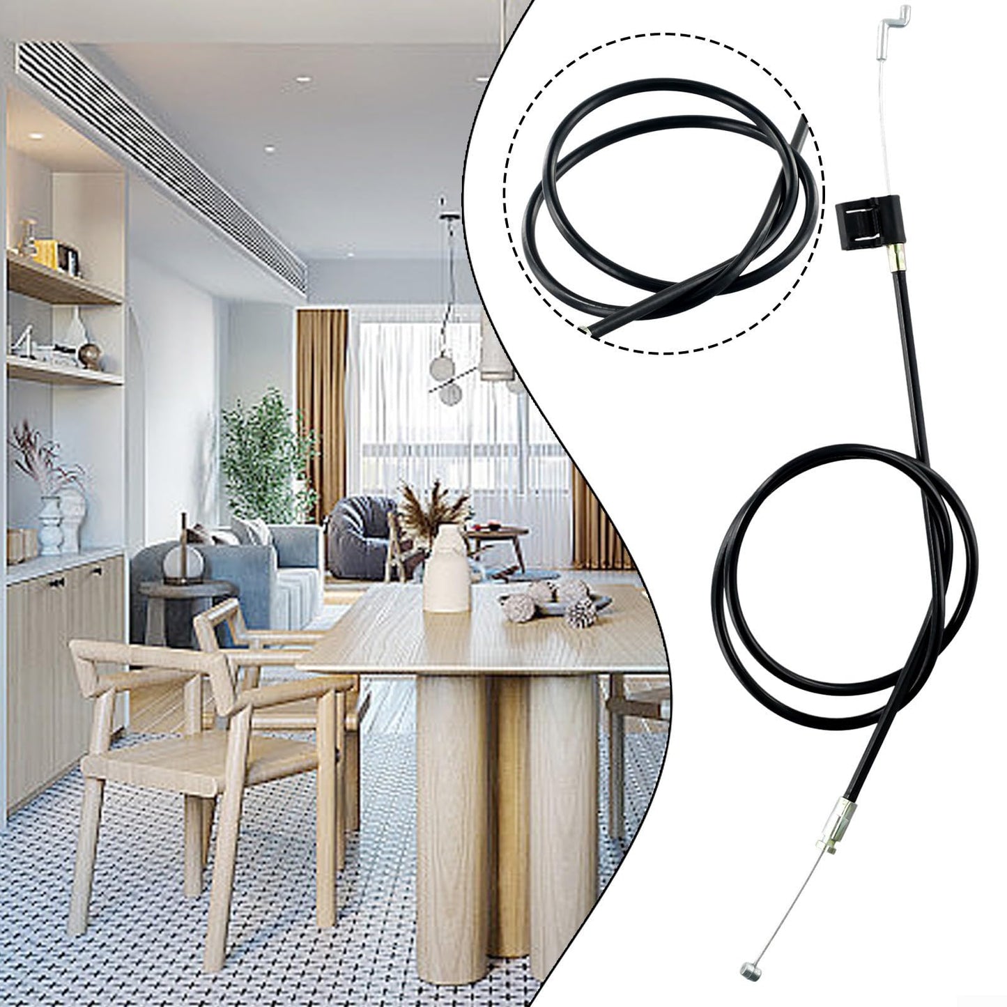 VersaGenius 97Cm Recliner Chair Cable Replacement, Metal Recliner Release Cable For Couch/Chairs/Sofas/Armchairs/Lounges