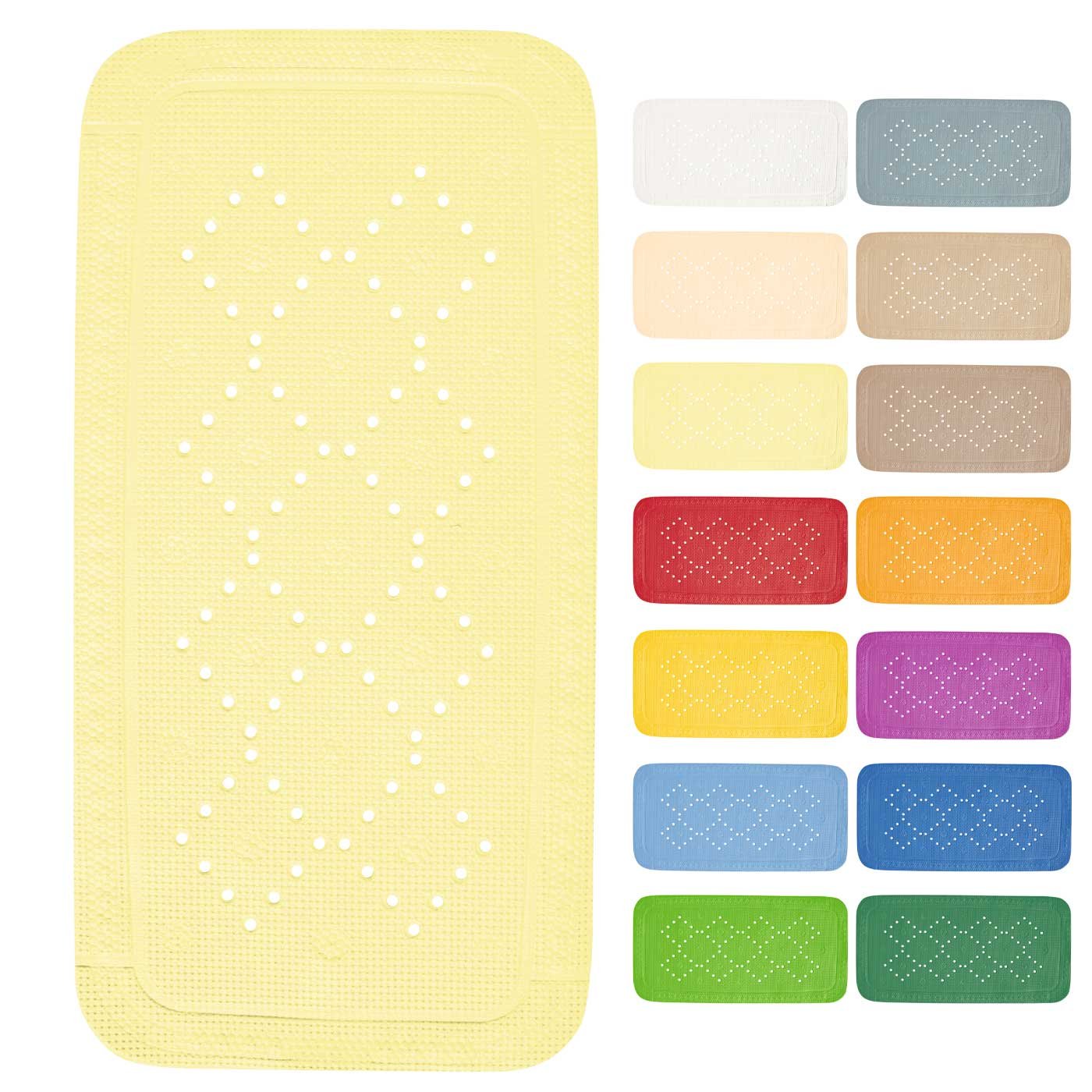 Spirella 91 x 36 cm Yellow Alaska Collection Shower Mat, PVC