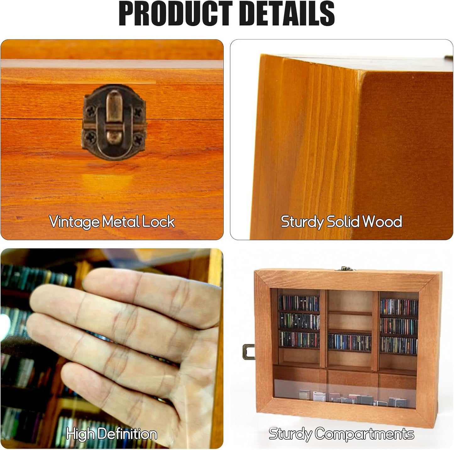 Anxiet-y Bookshelf, Mini Bookshelf Anxieties Bookshelf Shake Away Your Anxiet-y Wooden Bookshelf Decor Book Display Cabinet with 200Pcs Books for