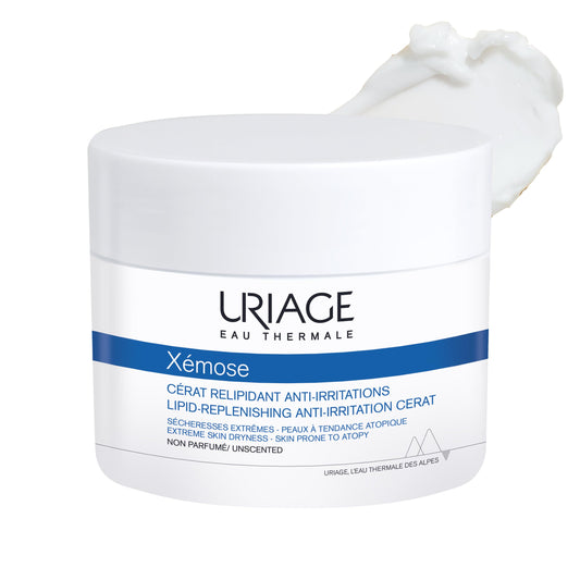Uriage Xemose Anti-Irritation Cerat for Extra Dry Skin Prone to Atopic Eczema - Shea Butter 25% - Melting Extra-Rich Cerat, Soothes Itching