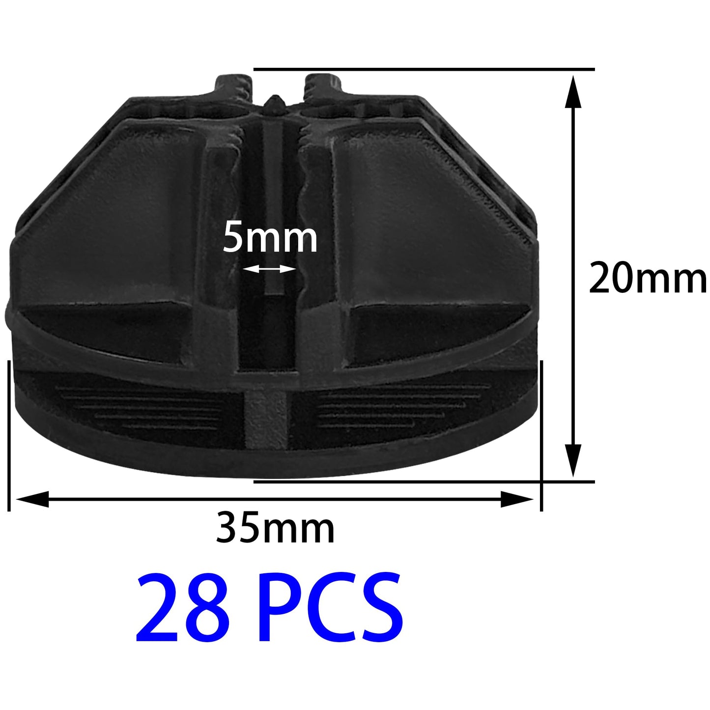 DDHOMIN 28 PCS Storage Cude Connector for DIY Cudes (Black)
