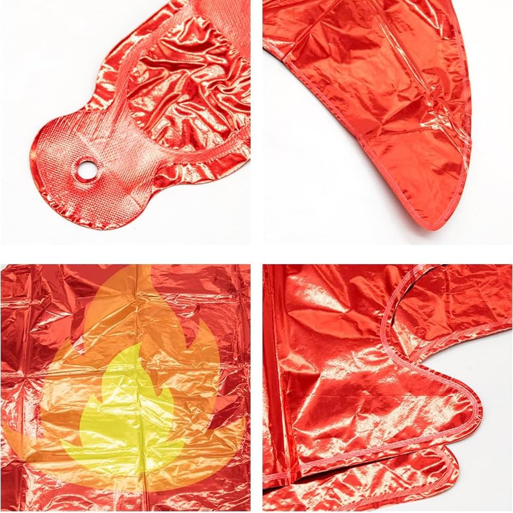 Namvo 5pcs Fire Balloons For Party Large Foil Flame Balloons Firefighter Theme Party Decoration Balloons Suitable For Boys And Girls Birthday Party