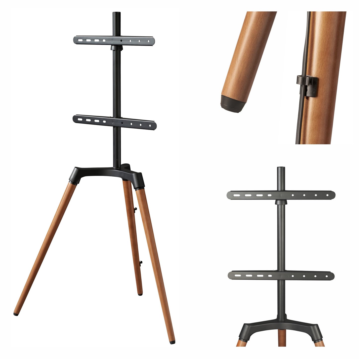 Free-standing TV Stand, Swivel, Height-adjustable, 165 cm (65") up to 35 kg
