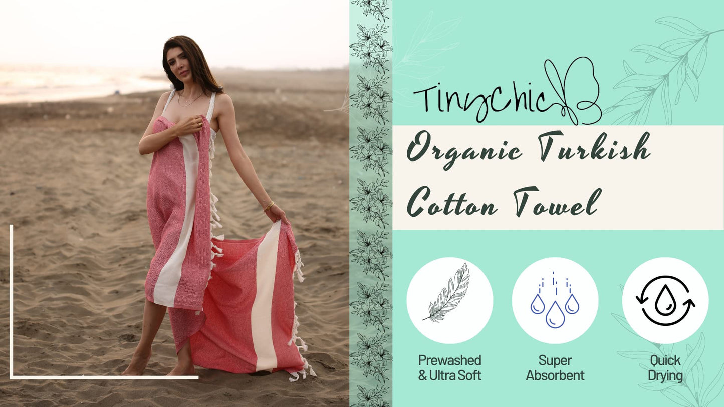Beach Towels, Bath Towel, Travel Towel. - 100% Turkish Cotton, Large, Soft, Quick-Drying Beach Towels for Adults. Gym, Yoga, Spa, Pool