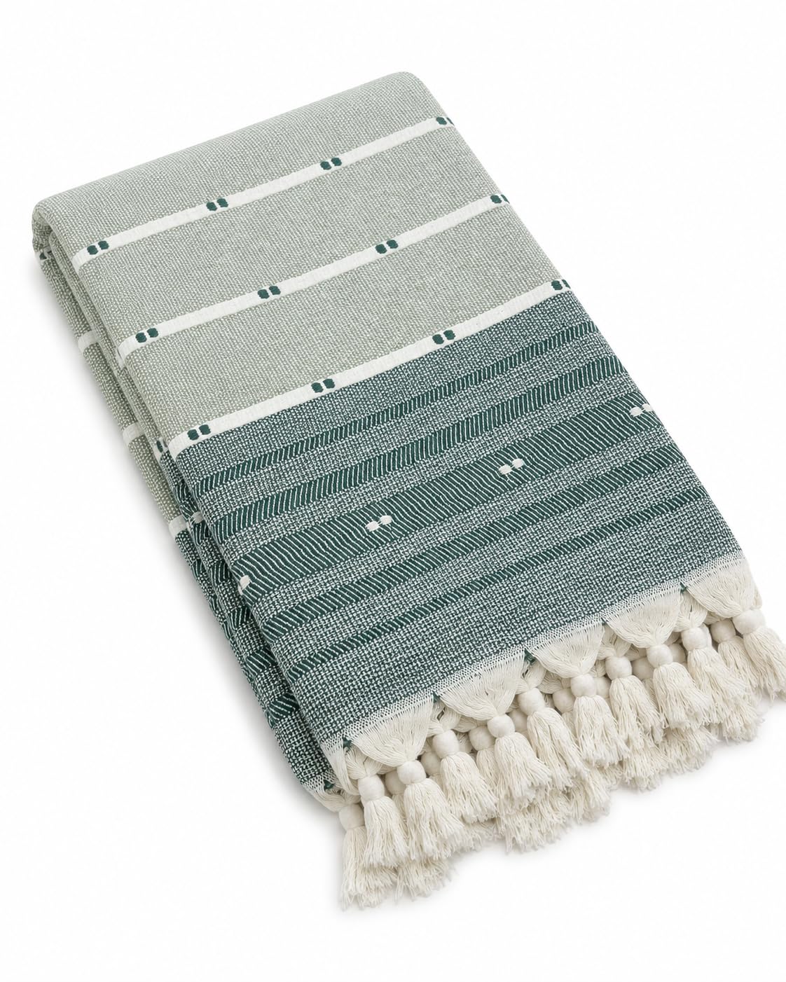 WEFLORIA Turkish Peshtemal Towel – 100% Cotton, Lightweight & Quick Dry Beach & Bath Towel, Large Hammam Towel with Tassels, Gift Box Packaging