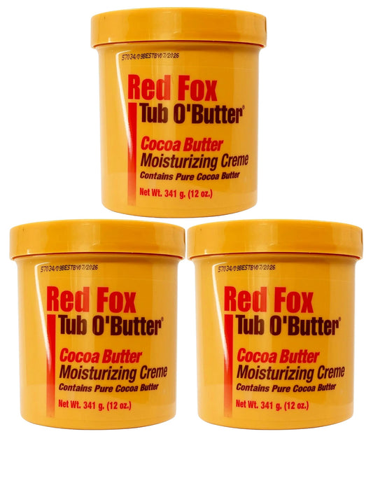 Red Fox Tub O Butter Cocoa Butter 10.5oz (3 Pack)