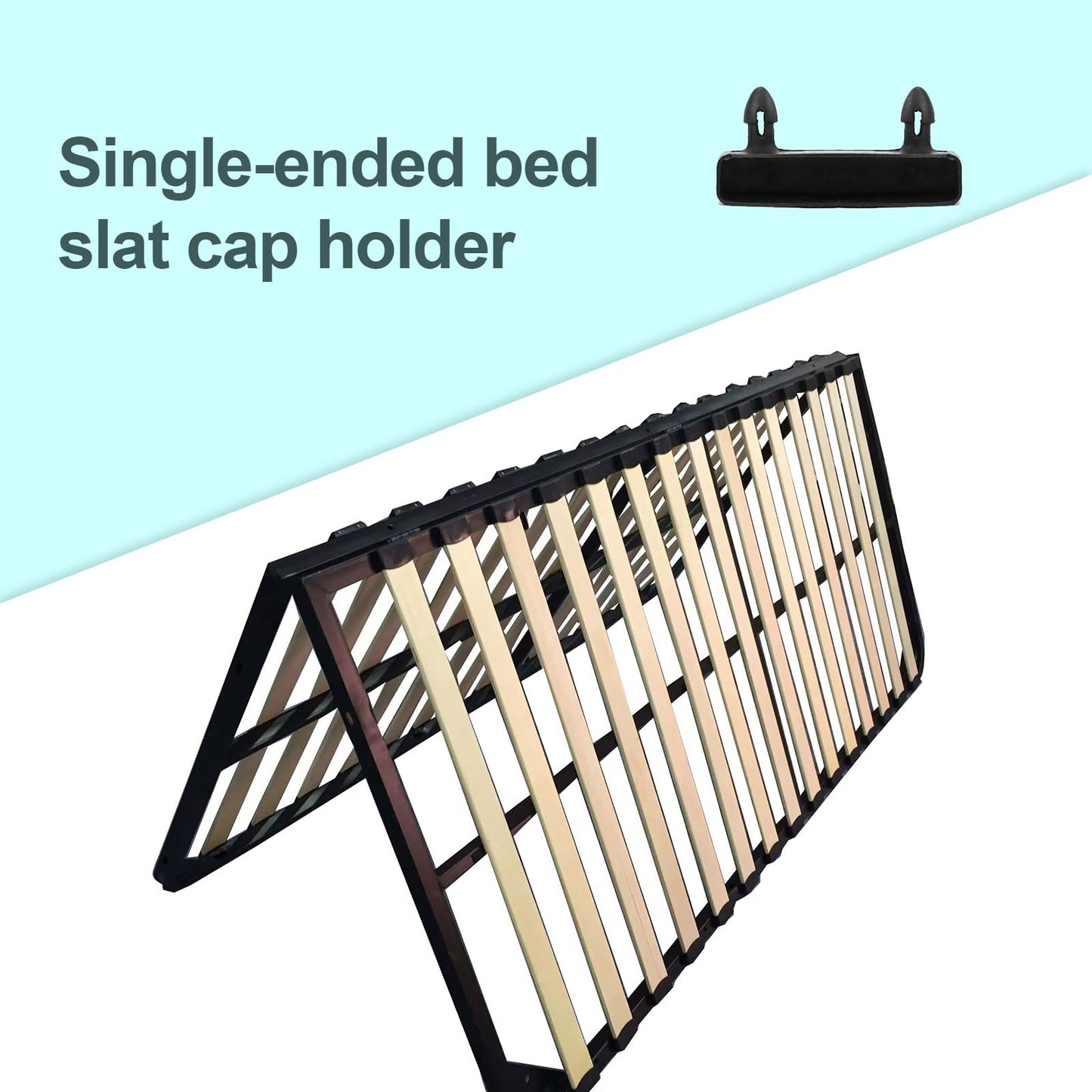 iwiio 12Pcs Bed Slat Holders, Bed Slat Caps, Side and Center Bed Slats Holders Replacement for Single, Bed Slats Cover for Holding Securing Wooden