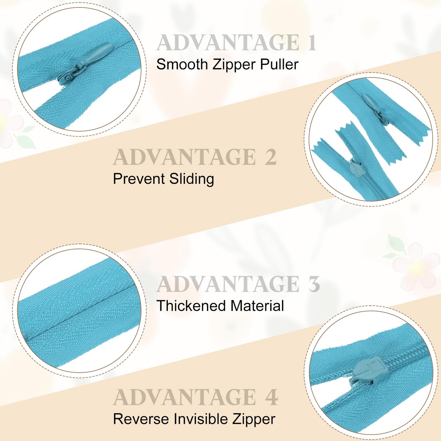 sourcing map 30Pcs 25cm/10-Inch Nylon Coil Zippers, #3 Closed End Separating Jacket Zippers Bulk Frame Replacement for Tailor Sewing Bag Craft