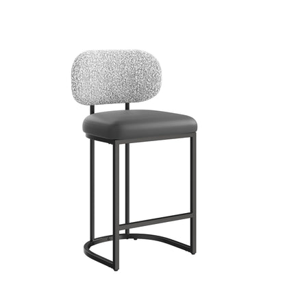 ALPHA HOME Bar Stools Set Counter Chairs with Backs and 9 CM Seat