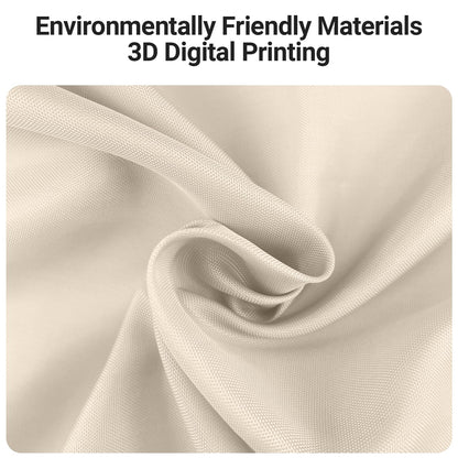 Lerores Shower Curtain, 140 x 180 cm, Beige, Weighted Hem, Anti-Mould Textile, Water-Repellent, Washable Polyester Fabric Bath Curtains for Bathroom