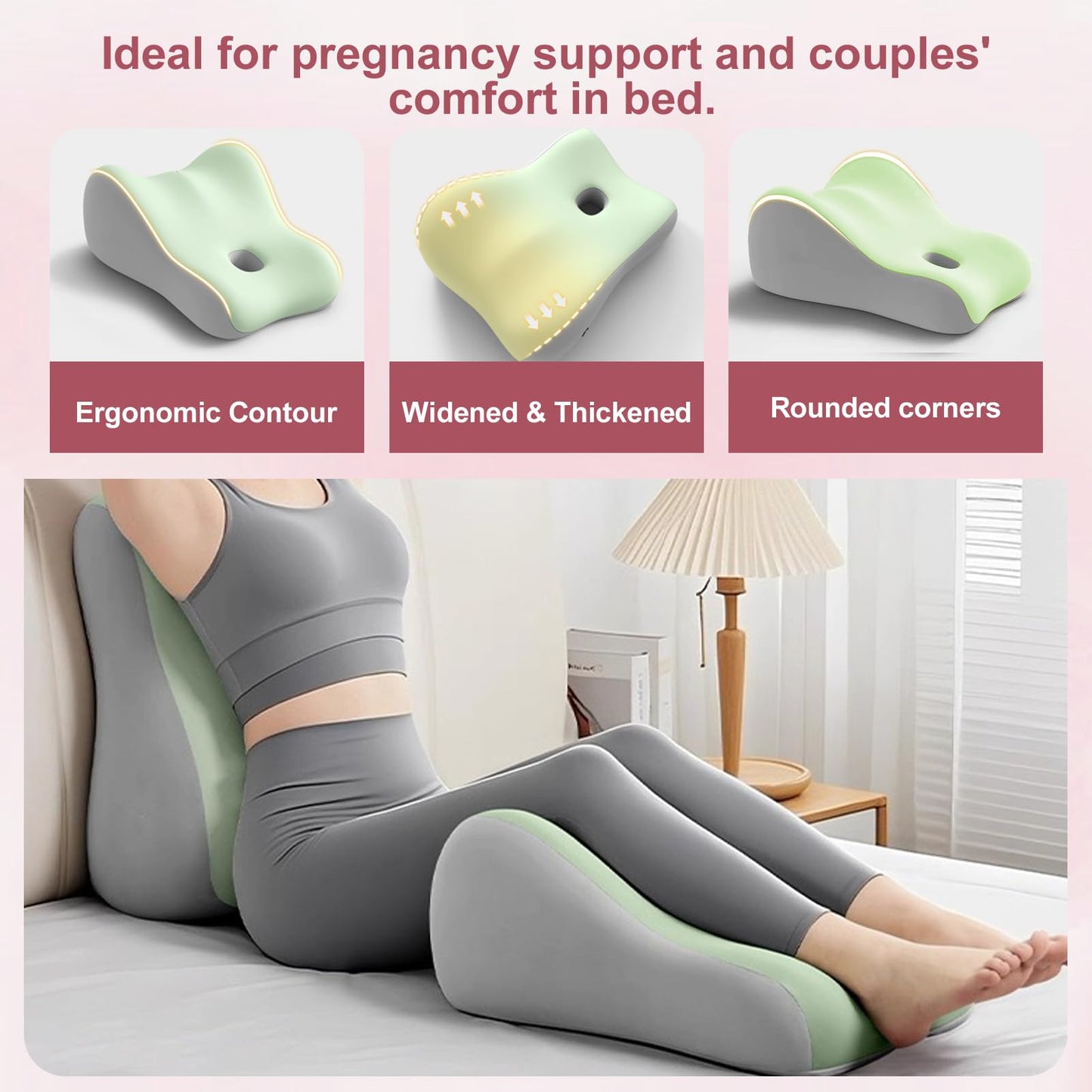 KUNYOS Couples Butt Cushion for Pregnant Women Furniture Pillow Pillowcase Suitable for Home Use, Ideal for Sitting and Lying