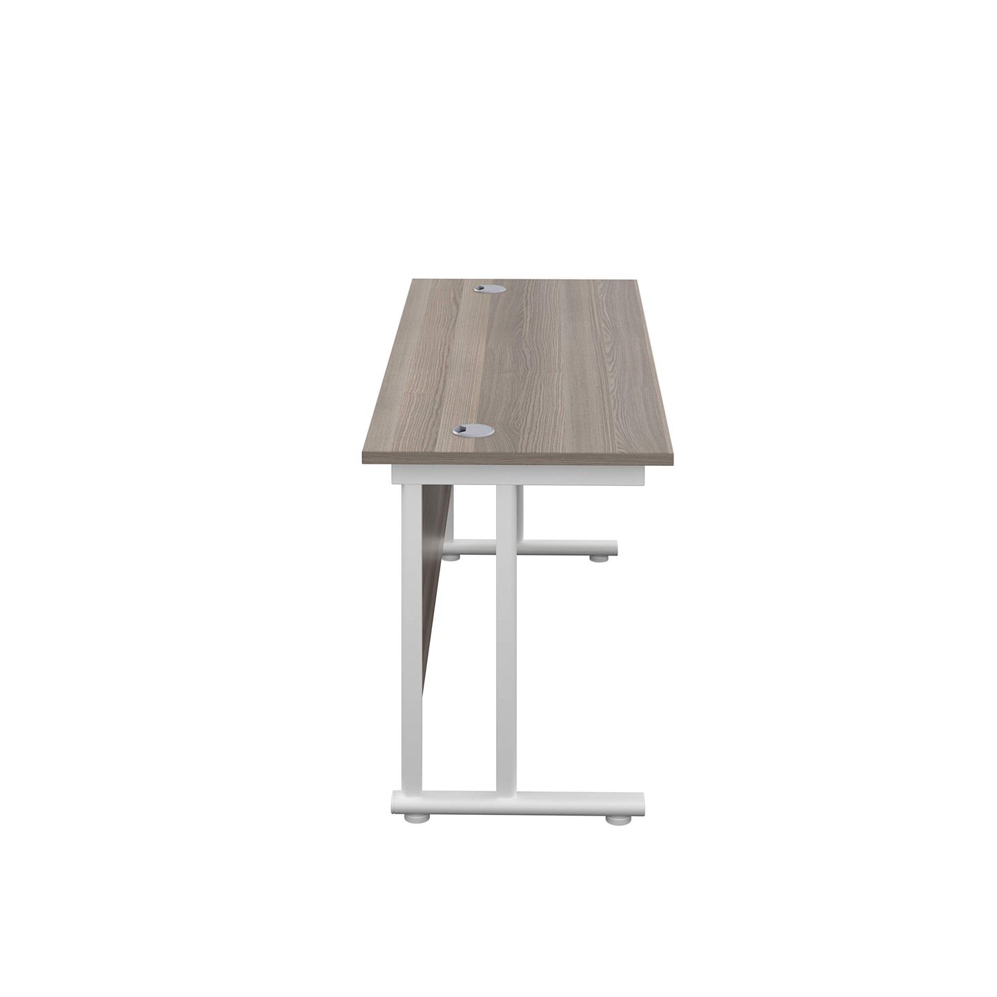 Office Hippo Heavy Duty Rectangular Cantilever Office Desk, Home Office Desk, Office Table, Integrated Cable Ports, PC Desk For Office or Home