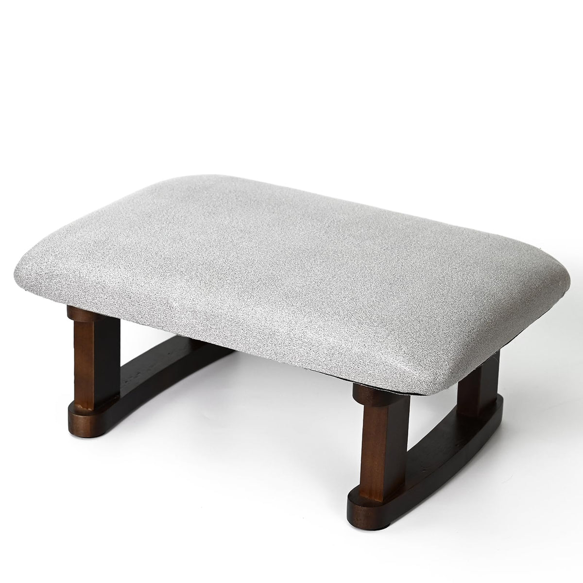 Small Footstool Short Low Foot Stool for Under Desk Footstools Cusioned Pouffe Foot Rest Office Foot Stools Small Footrest Grey