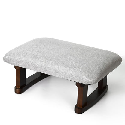 Small Footstool Short Low Foot Stool for Under Desk Footstools Cusioned Pouffe Foot Rest Office Foot Stools Small Footrest Grey