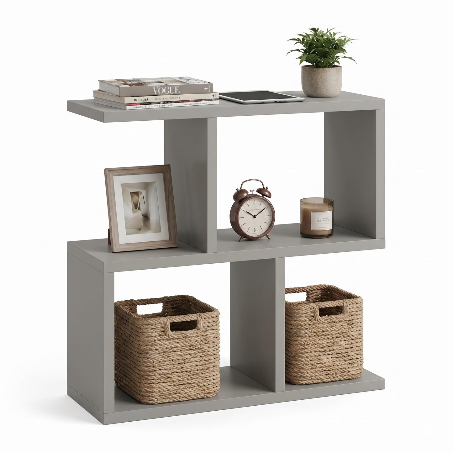 Narrow Side Table Eden 60, Slim Bedside Table, 2 Tier Sofa End Table with Storage Shelf, Small Accent Table, Plant Stand for Living Room, Bedroom