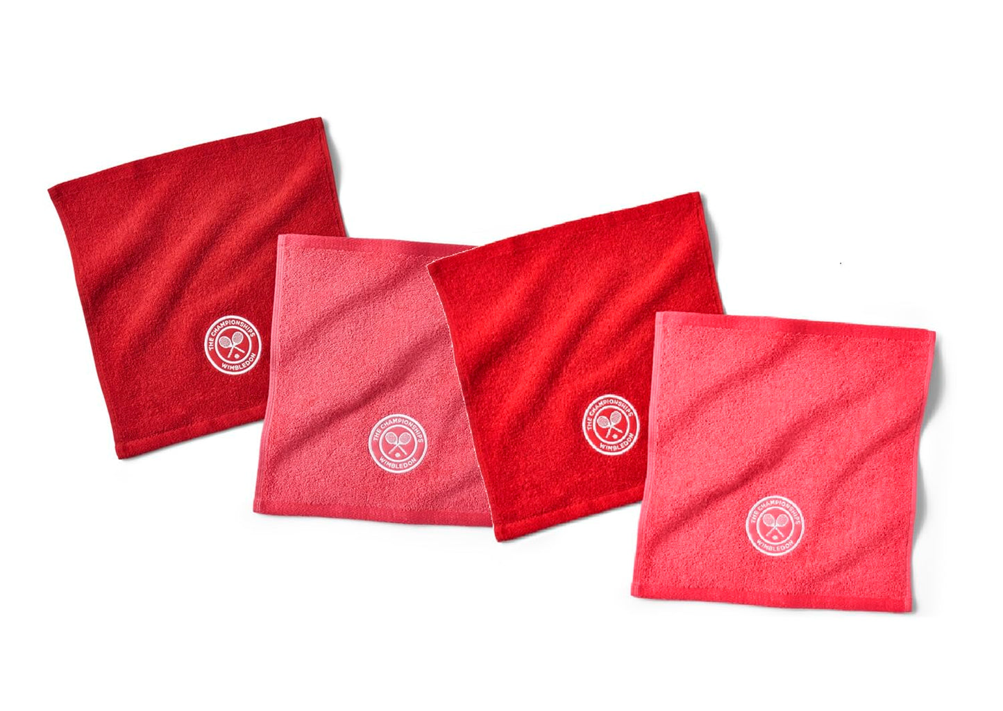 Wimbledon Face Cloths | Pack Of 4 | 30cm x 30cm | Soft Cotton | Official Tennis Championships Merchandise | 2026 Seasonal Colours