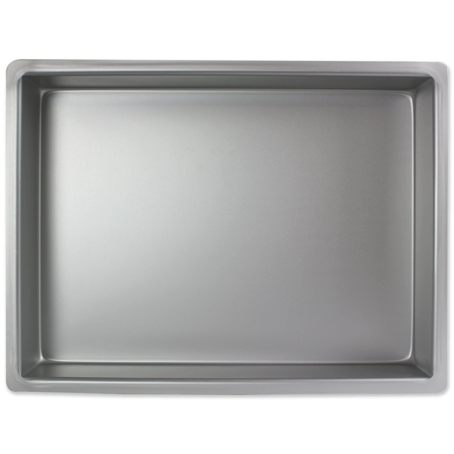 PME OBL12182 Oblong Cake Pan 12 x 18 x 2 Inches Deep, Aluminium, Silver, 12 x 18