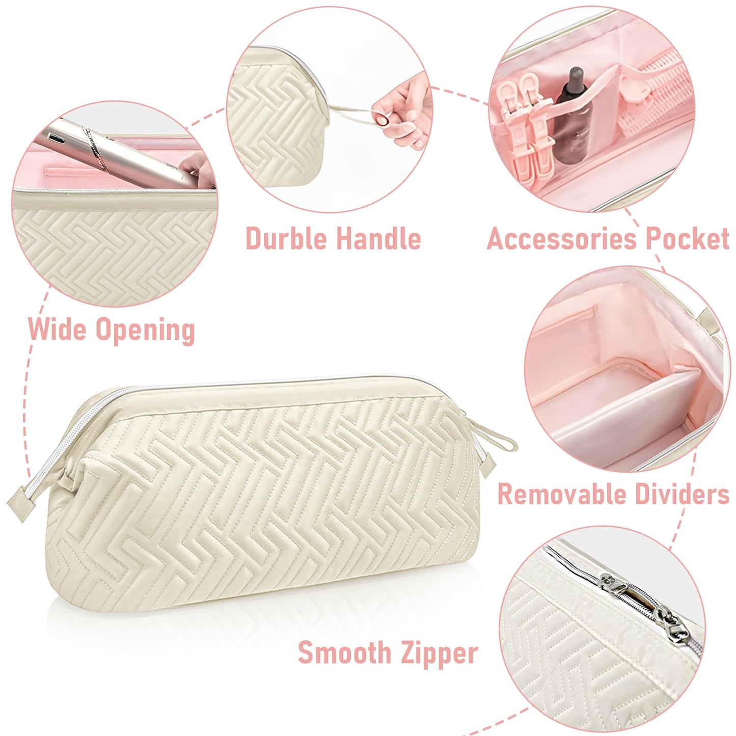 Rodison Travel Storage Bag Compatible with Dyson Supersonic Hair Dryer