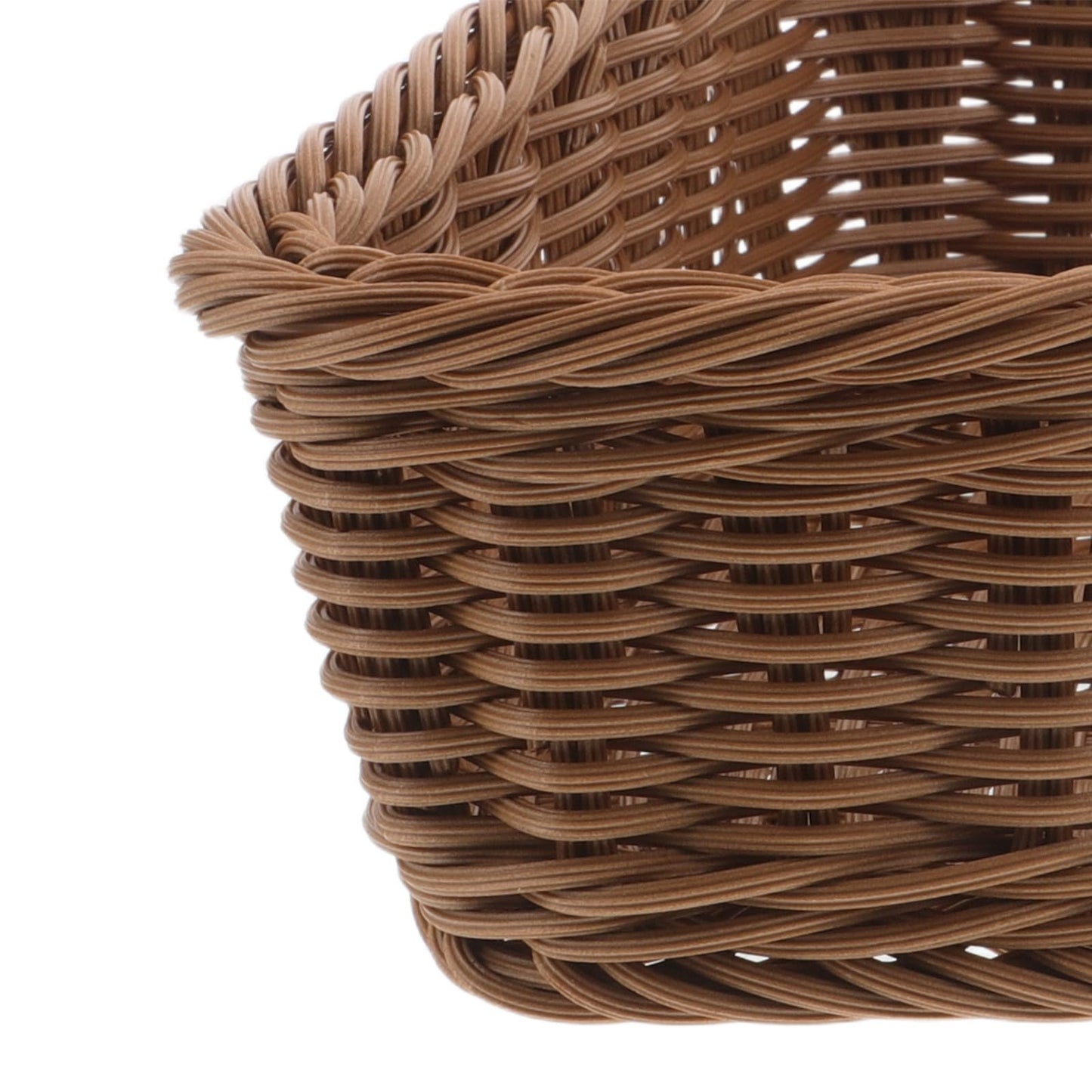 Alipis Triangular Corner Basket Handwoven Corner Storage Basket for Snacks Cosmetics and Sundries Open Shelf Storage Bin for Wardrobe Bathroom