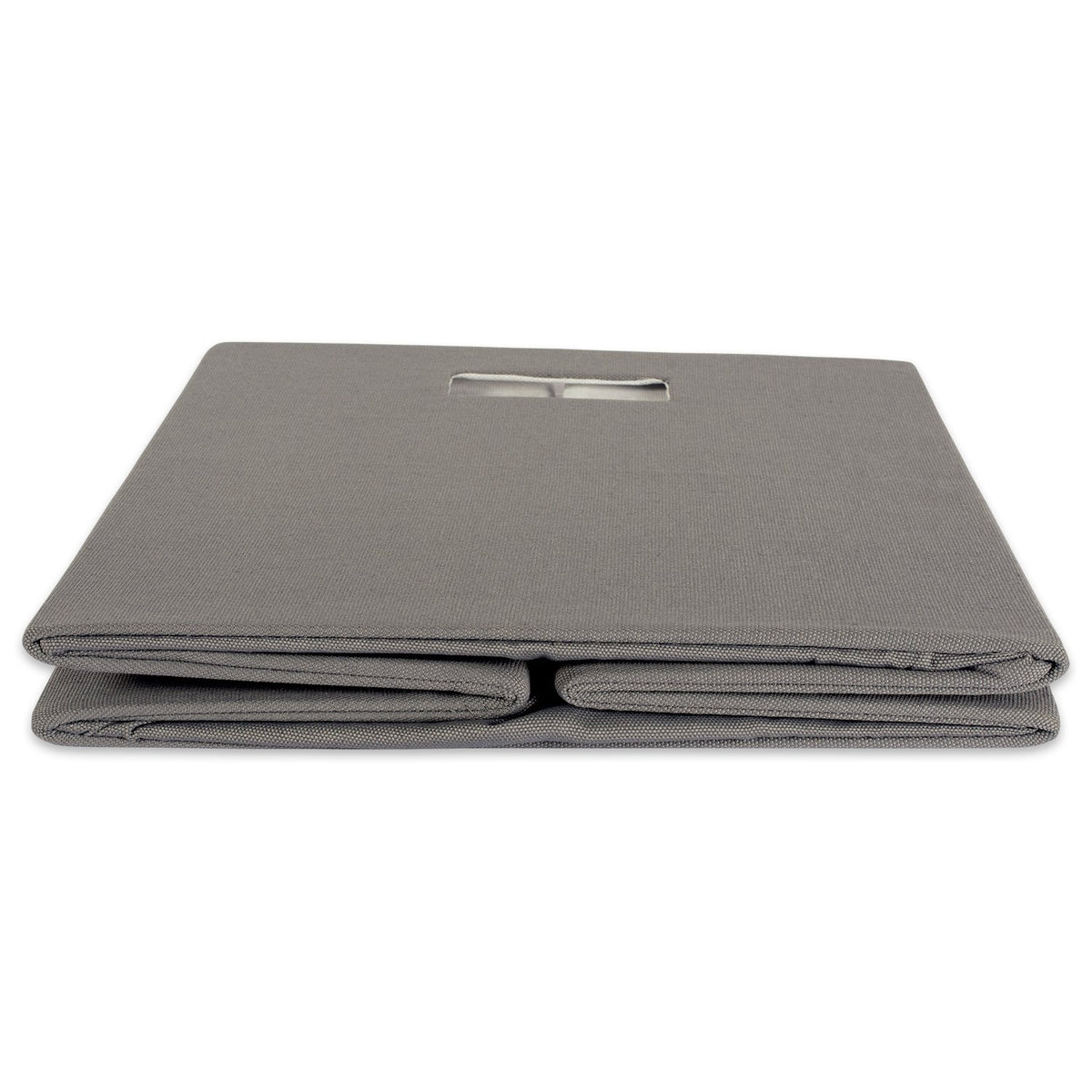 DII Hard Sided Collapsible Fabric Storage Container for Nursery, Offices, & Home Organization, 13x13x13" - Solid Gray