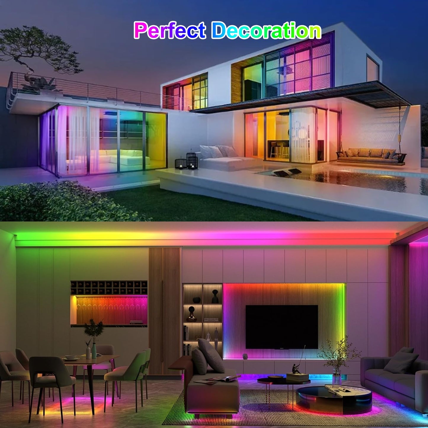 WS2812B LED Strip 5M 5V 60LEDs/m-300 Pixels, Individually Addressable RGB IC LEDs with 5050SMD, Flexible PCB Black, IP65, Dream Color for DIY Project