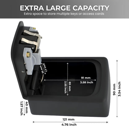 Alta Monte® Premium Key Safe – Outdoor Wall Mounted Key Lock Box, 4-Digit Combination, Heavy Duty Aluminium, Waterproof & Rust Resistant