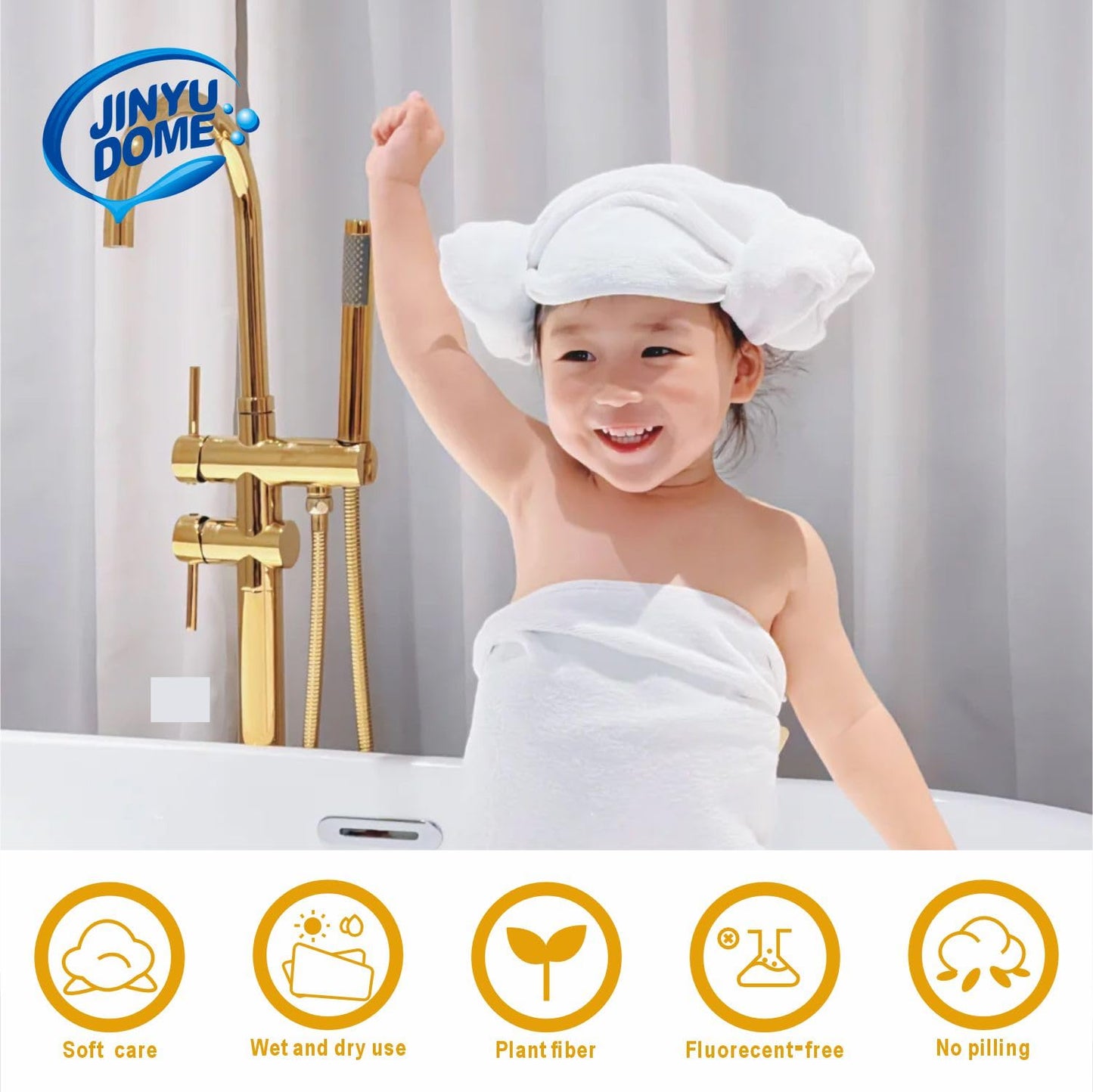 JINYUDOME Disposable Bath Towel, Big Shower Towels, Portable Package for Travel,Hotel, Trip, Camping Use. Soft and Large Luxury Body Towels