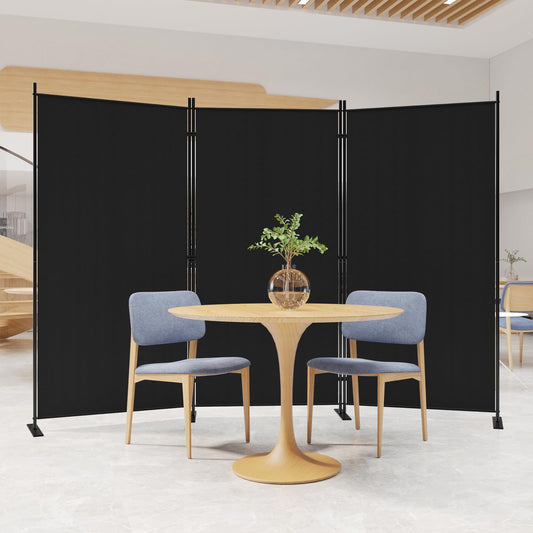 C-Hopetree 3 Panels Room Divider, 180cm Tall Indoor Folding Privacy Screen, Portable Partition Separator, Freestanding Separation Temporary Wall for