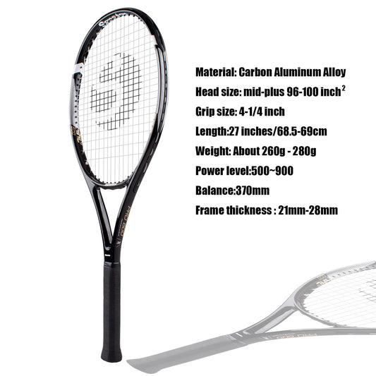 Senston Tennis Racket set of 2 for adult 27 inch Tennis Racquet