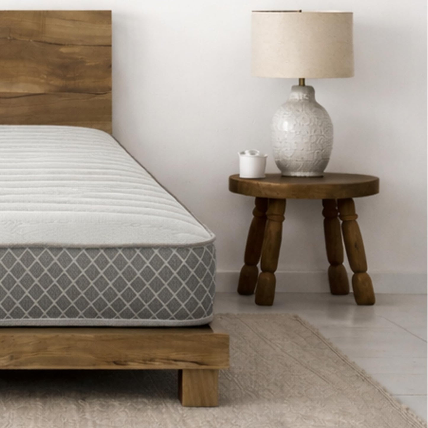 Starlight Beds Nebraska Grey Small Single Mattress - 2ft6 x 6ft3