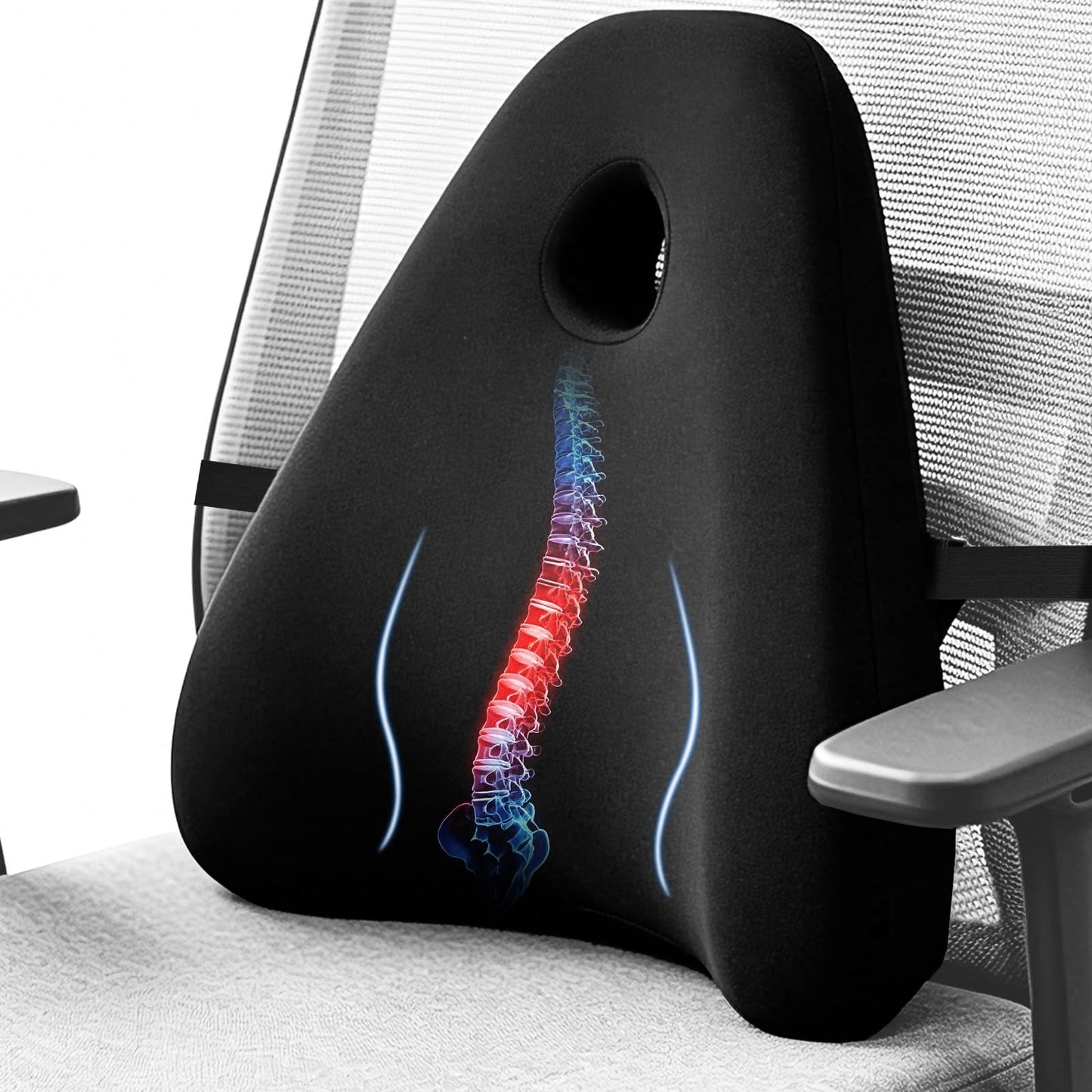 RaMokey Lumbar Support Cushion for Lower Back Pain Relief