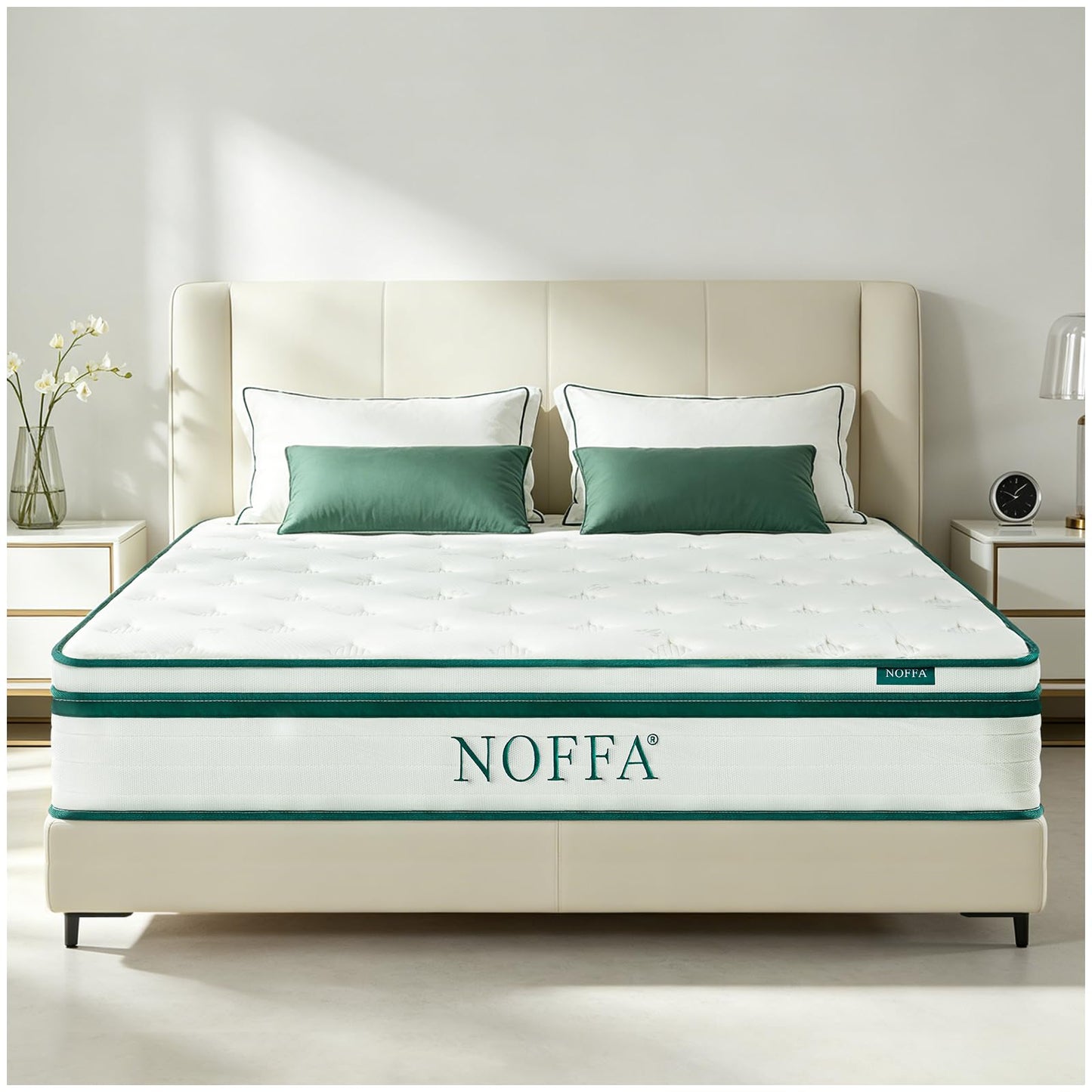 NOFFA Euro Small Double 120x200 Mattress | 12" Euro Small Double-Size Hybrid Mattresses
