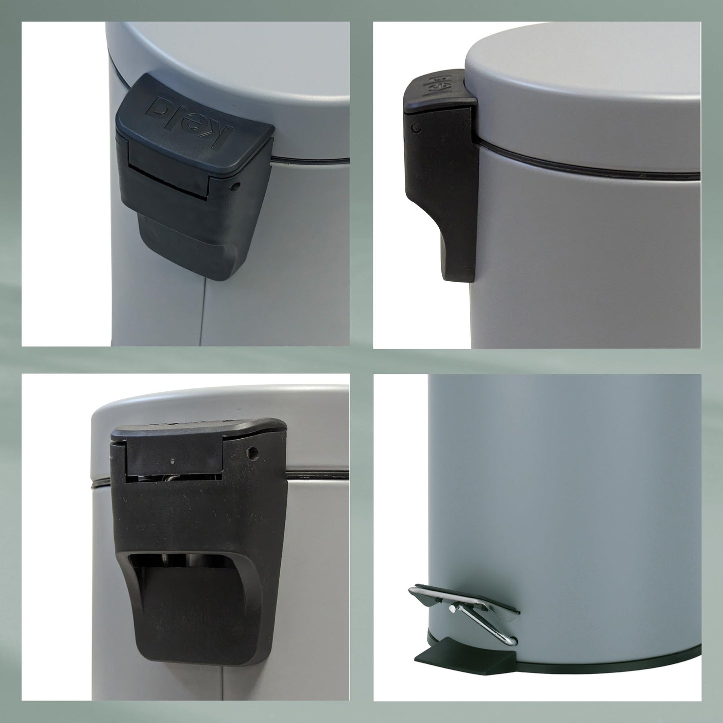 Kela Torre 18172 Cosmetics Bin 3 Litres Matte Stainless Steel