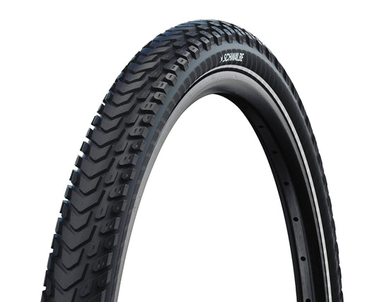 Schwalbe Marathon Mondial Tyre, Black/Reflective, V-Guard Folding, 26x2.00 (50-559)