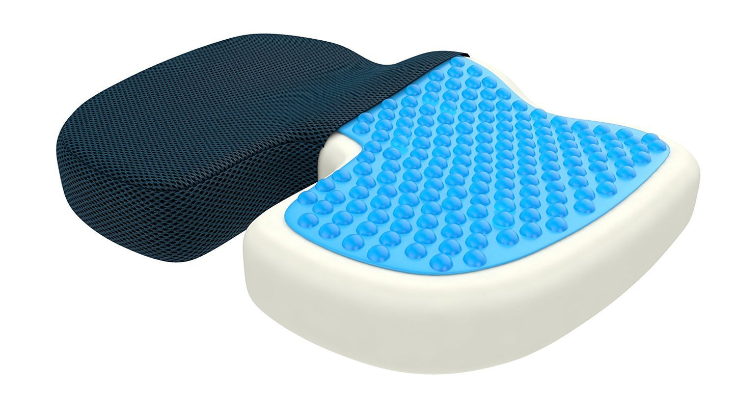 bonmedico Ergonomic Gel Seat Cushion with Memory Foam Core