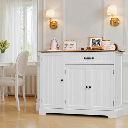Xbro Sideboard Cabinet, Kitchen Storage Cupboard with Drawer