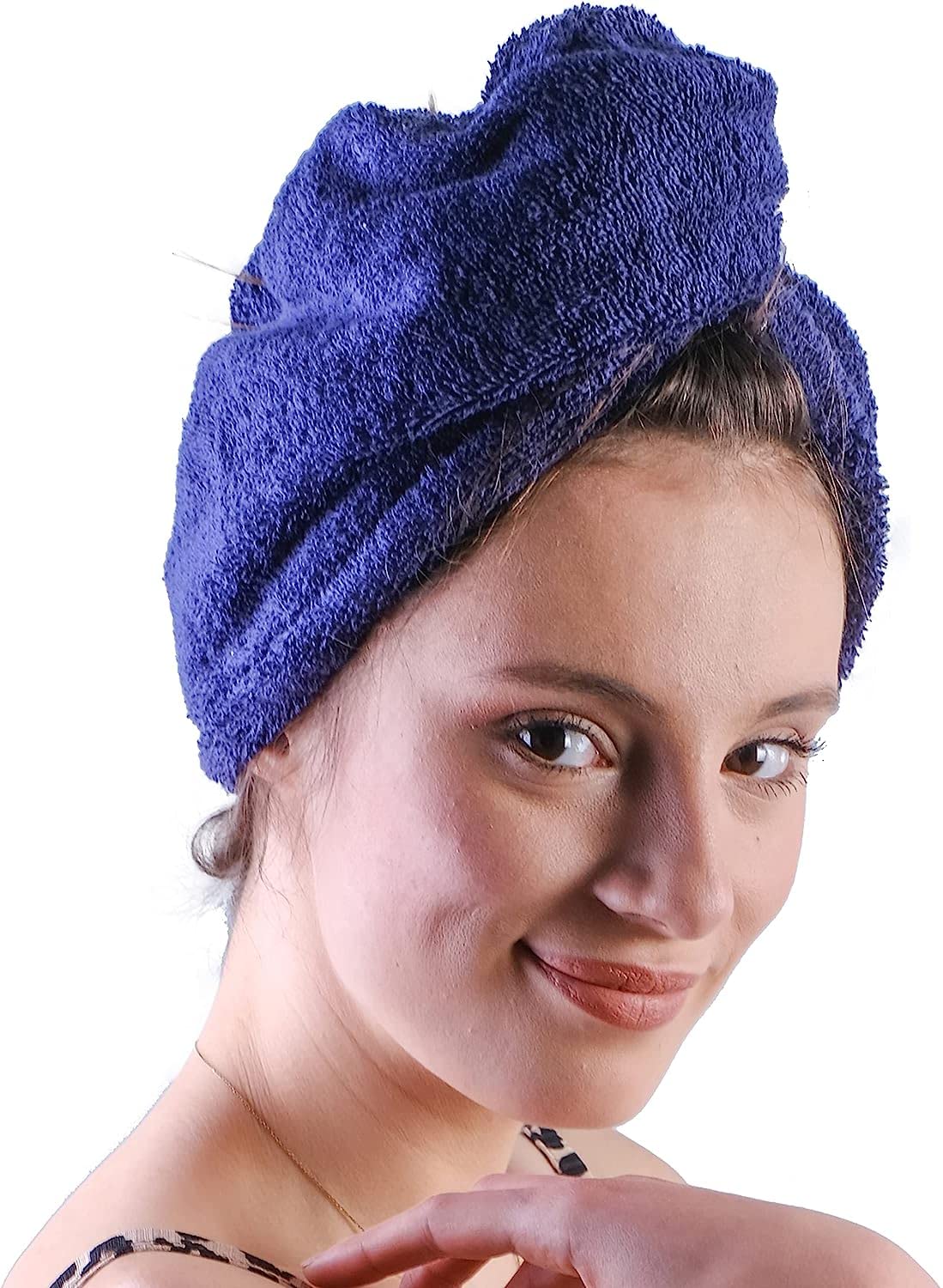 LLAMAXY Hair Towel 100% Pure Organic Cotton Hair Drying Towels Adult Child Hair Wraps Hair Turban - Towel Wrap Hair Drying Towel
