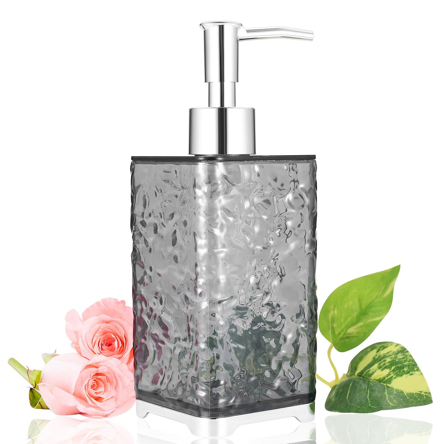 Shampoo and Conditioner Dispenser, Pump Bottle Dispenser, Plastic Refillable Kitchen Bathroom Liquid Soap Dispenser for Hand Wash Handwash Washing up