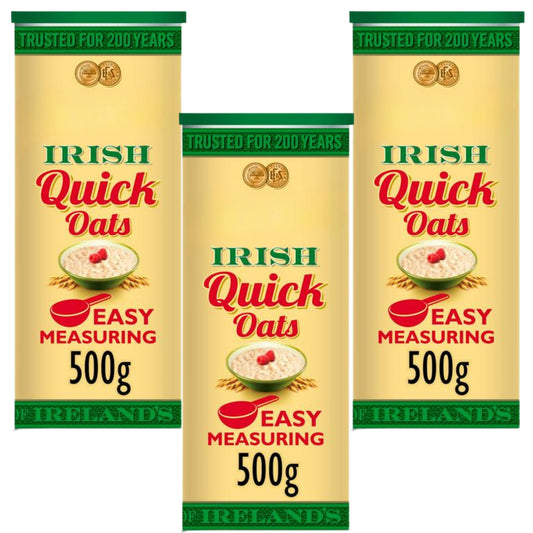 Breakfast Oats Bundle with Flahavan's Irish Quick Oats 500g (3 Pack)