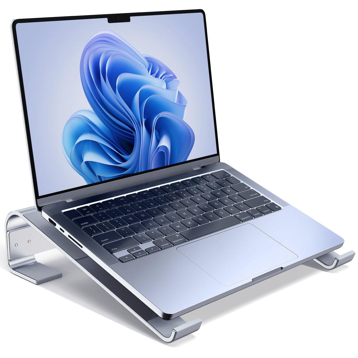 JOOF Aluminum Laptop Stand, Portable Cooling Stand, Ergonomic Laptop Holder for Desk Non-Slip, Compatible with MacBook Air, Pro, Dell, HP, Lenovo