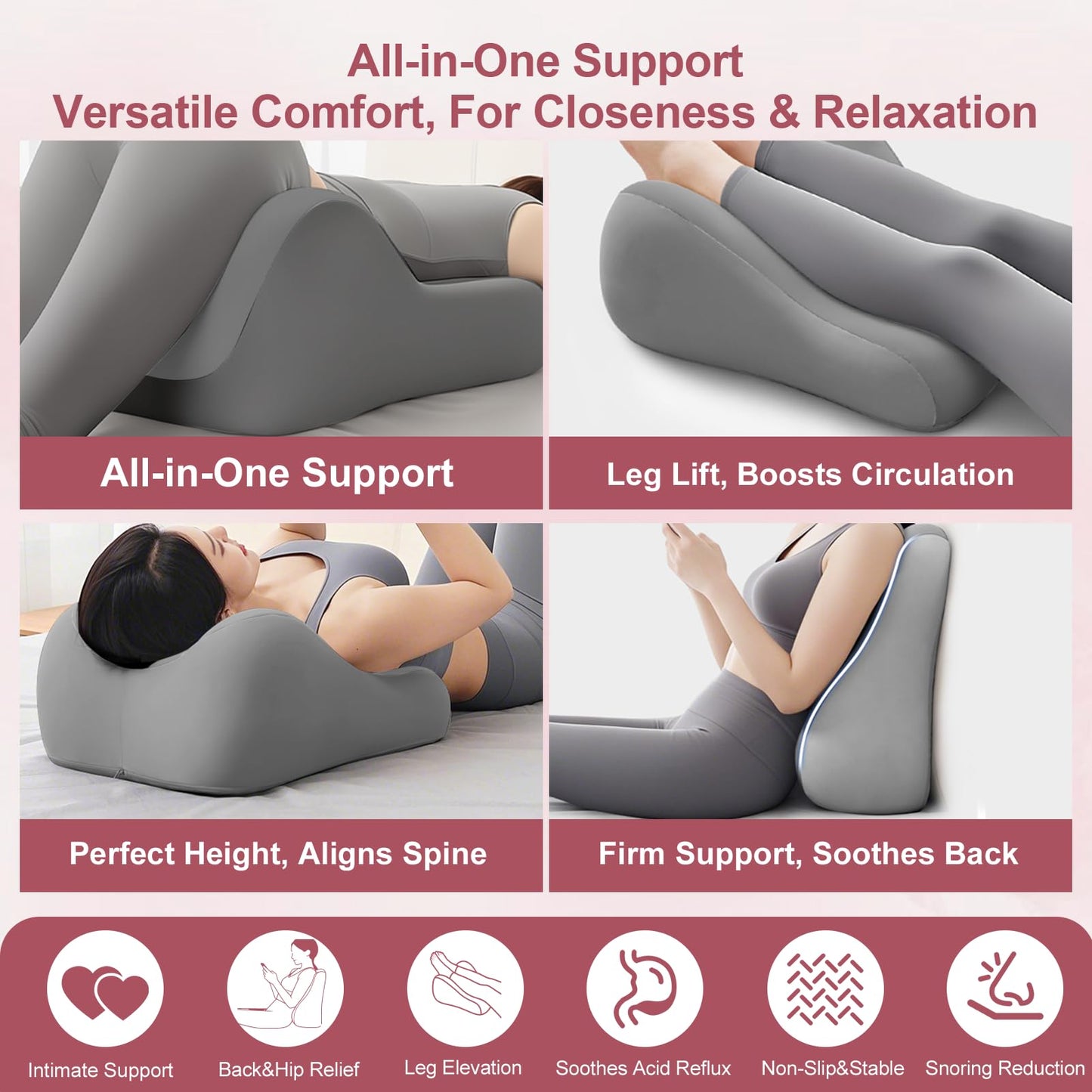 KUNYOS Couples Butt Cushion for Pregnant Women Furniture Pillow Pillowcase Suitable for Home Use, Ideal for Sitting and Lying