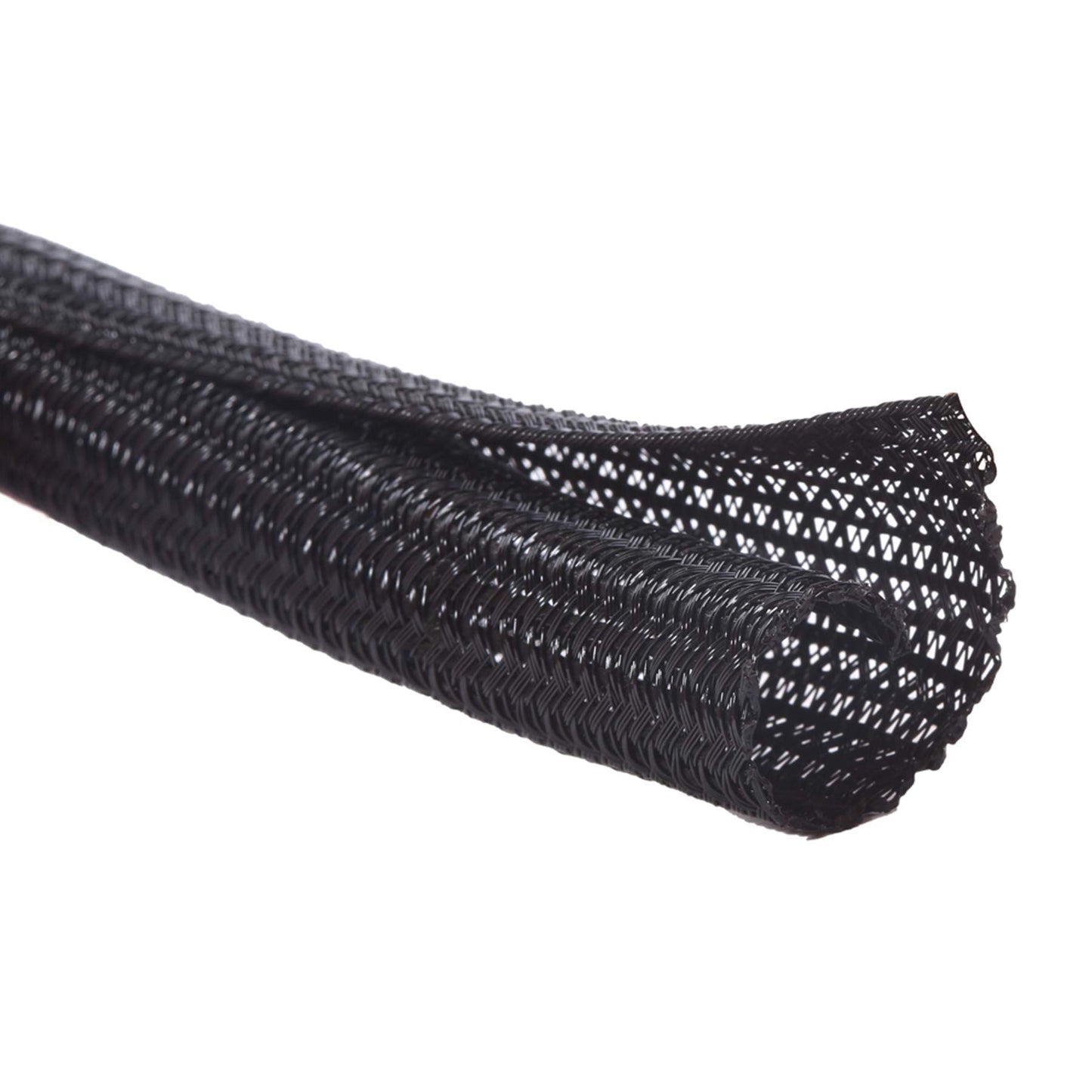 Alex Tech 25ft - 1/4 inch Cord Protector Wire Loom Tubing Cable Sleeve Split Sleeving For USB Cable Power Cord Audio Video Cable ? Protect Cat From