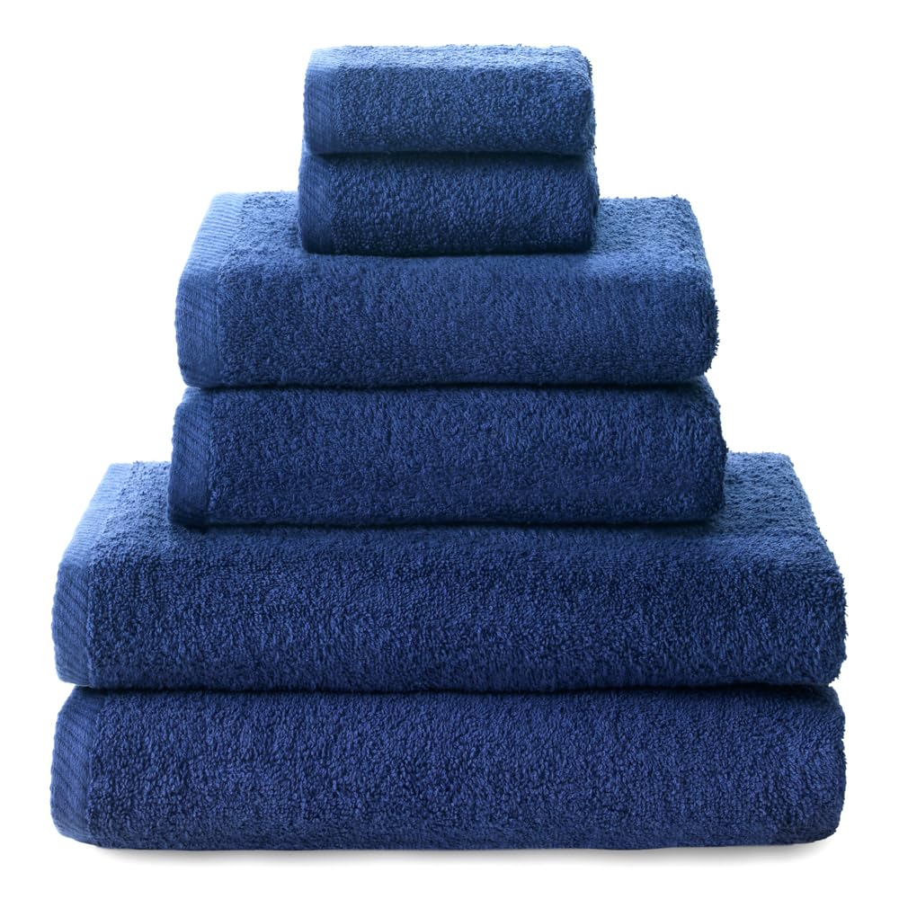 Top Towel - Set of 2 Hand Towels, 2 Bath or Shower Towels and 2 Bidet Towels - Towel Set - 100% Cotton - 400 g/m6