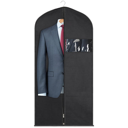 SuitBags for Men 120 x 60 CM, Dust-Proof Garment Bags, Non-woven Fabric Suit Bag, Prevent Moths Suit Cover with Zip, Clothes Covers for Suits, Dress