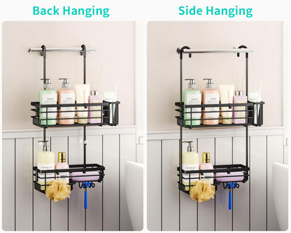 HapiRm Hanging Shower Caddy Organiser - 2 Tier Rustproof 304 Shower Storage