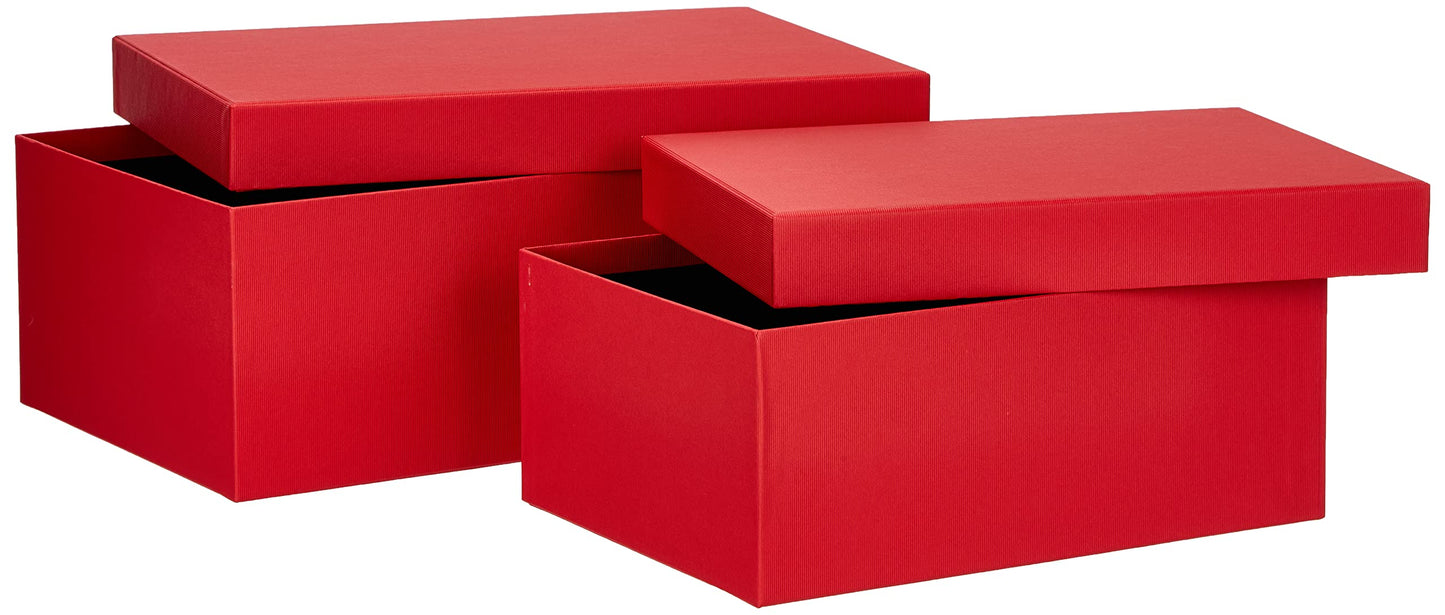 Rössler Boxline 13491453360 Box Box Set of 2 Rectangular Red